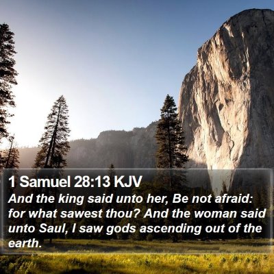1 Samuel 28:13 KJV Bible Verse Image