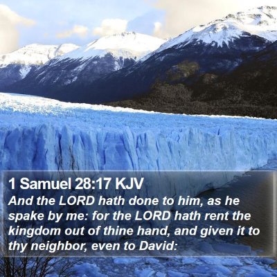 1 Samuel 28:17 KJV Bible Verse Image