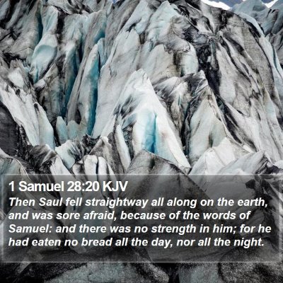 1 Samuel 28:20 KJV Bible Verse Image