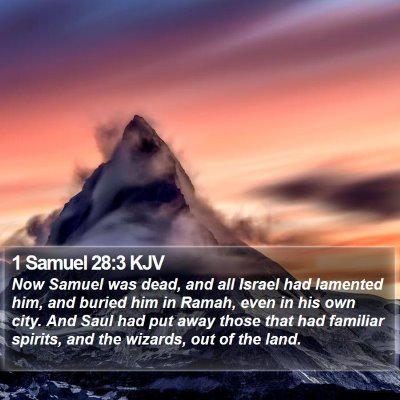 1 Samuel 28:3 KJV Bible Verse Image
