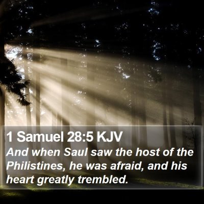 1 Samuel 28:5 KJV Bible Verse Image