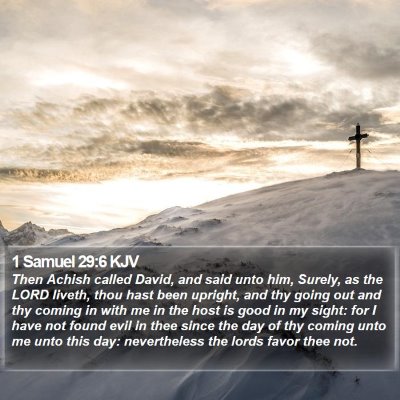 1 Samuel 29:6 KJV Bible Verse Image