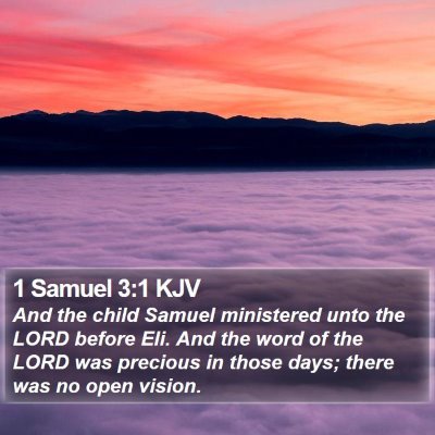 1 Samuel 3:1 KJV Bible Verse Image