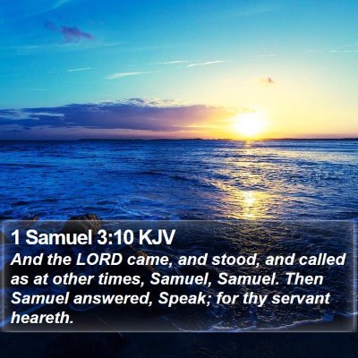 1 Samuel 3:10 KJV Bible Verse Image