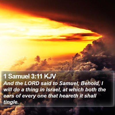 1 Samuel 3:11 KJV Bible Verse Image
