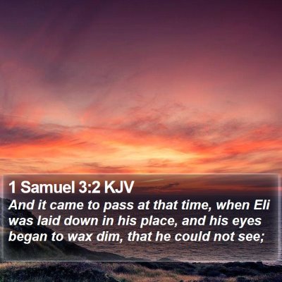 1 Samuel 3:2 KJV Bible Verse Image