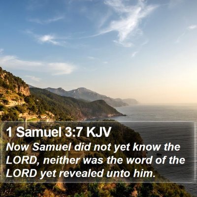 1 Samuel 3:7 KJV Bible Verse Image