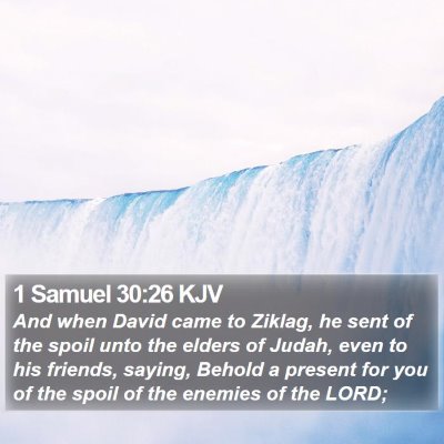 1 Samuel 30:26 KJV Bible Verse Image