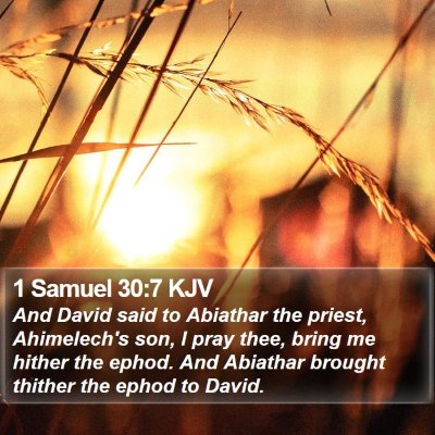 1 Samuel 30:7 KJV Bible Verse Image