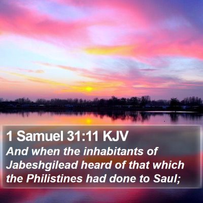 1 Samuel 31:11 KJV Bible Verse Image