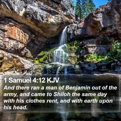 1 Samuel 4:12 KJV Bible Verse Image