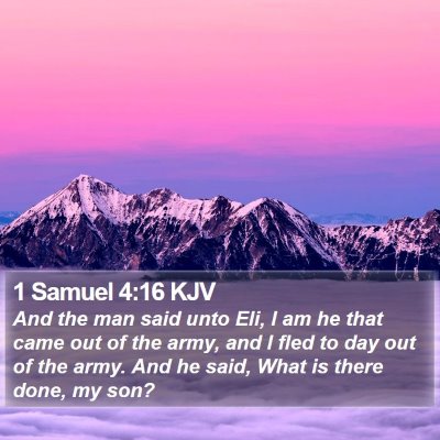 1 Samuel 4:16 KJV Bible Verse Image