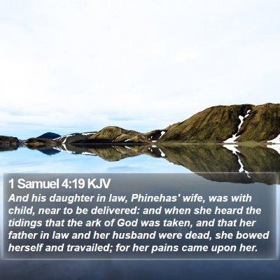 1 Samuel 4:19 KJV Bible Verse Image