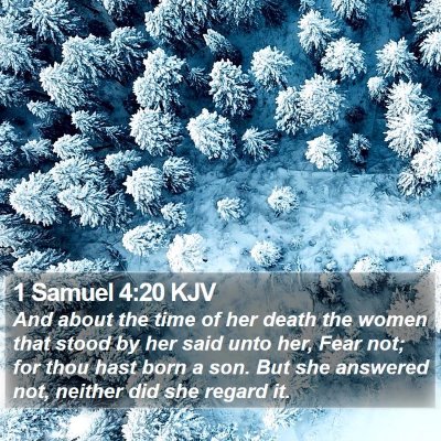 1 Samuel 4:20 KJV Bible Verse Image