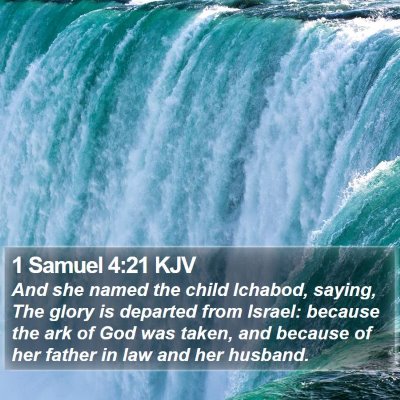 1 Samuel 4:21 KJV Bible Verse Image