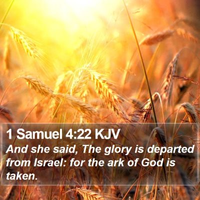 1 Samuel 4:22 KJV Bible Verse Image