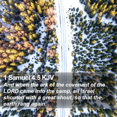 1 Samuel 4:5 KJV Bible Verse Image