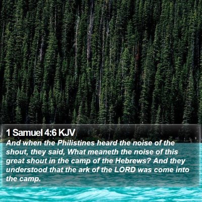 1 Samuel 4:6 KJV Bible Verse Image