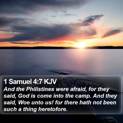1 Samuel 4:7 KJV Bible Verse Image