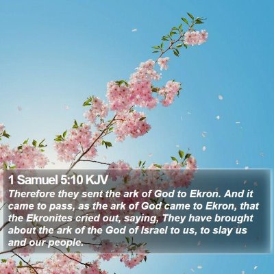1 Samuel 5:10 KJV Bible Verse Image