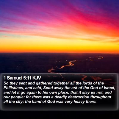 1 Samuel 5:11 KJV Bible Verse Image