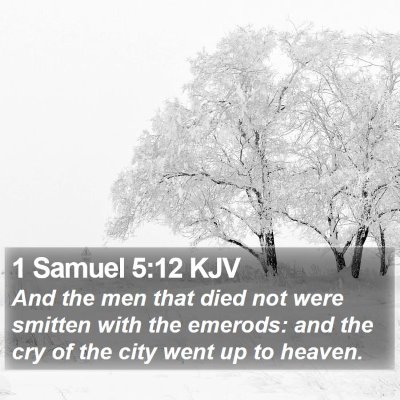 1 Samuel 5:12 KJV Bible Verse Image