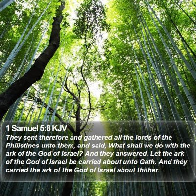 1 Samuel 5:8 KJV Bible Verse Image