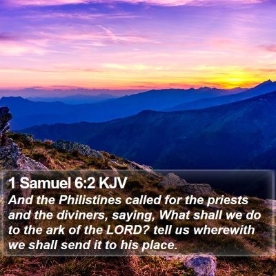 1 Samuel 6:2 KJV Bible Verse Image