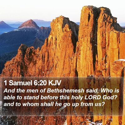 1 Samuel 6:20 KJV Bible Verse Image