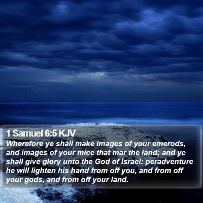 1 Samuel 6:5 KJV Bible Verse Image