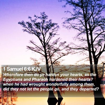 1 Samuel 6:6 KJV Bible Verse Image