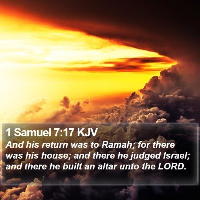 1 Samuel 7:17 KJV Bible Verse Image