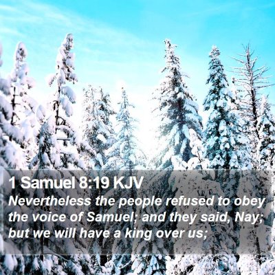 1 Samuel 8:19 KJV Bible Verse Image