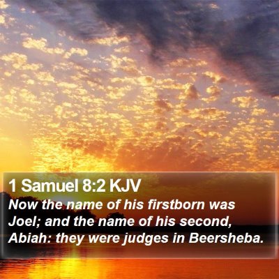 1 Samuel 8:2 KJV Bible Verse Image