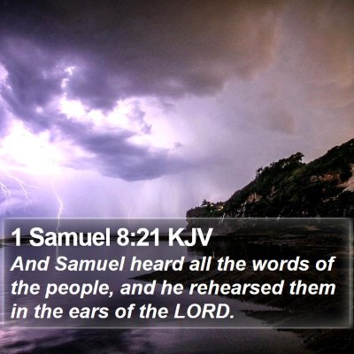 1 Samuel 8:21 KJV Bible Verse Image