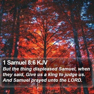 1 Samuel 8:6 KJV Bible Verse Image