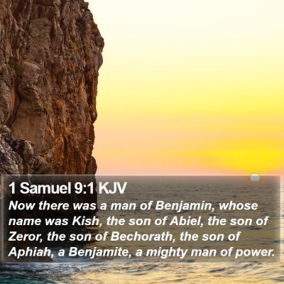 1 Samuel 9:1 KJV Bible Verse Image