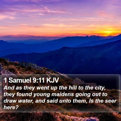 1 Samuel 9:11 KJV Bible Verse Image