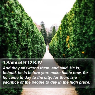 1 Samuel 9:12 KJV Bible Verse Image