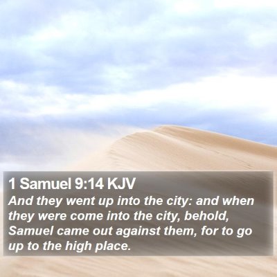 1 Samuel 9:14 KJV Bible Verse Image