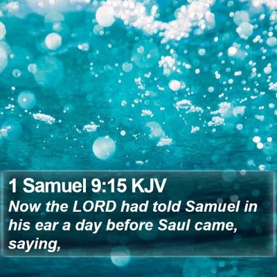 1 Samuel 9:15 KJV Bible Verse Image