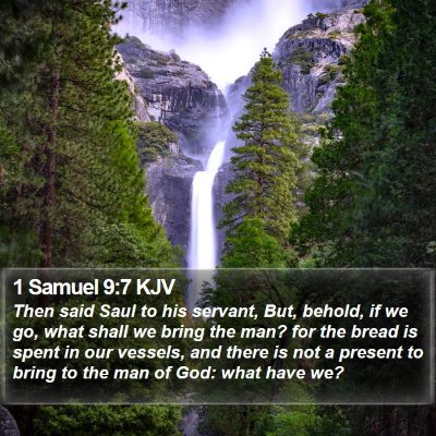 1 Samuel 9:7 KJV Bible Verse Image
