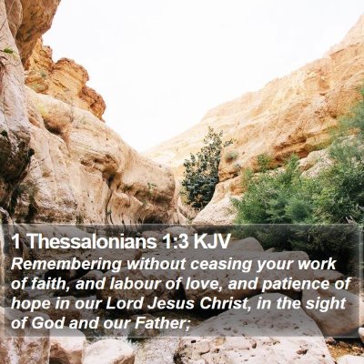 1 Thessalonians 1:3 KJV Bible Verse Image