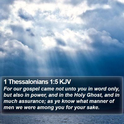 1 Thessalonians 1:5 KJV Bible Verse Image