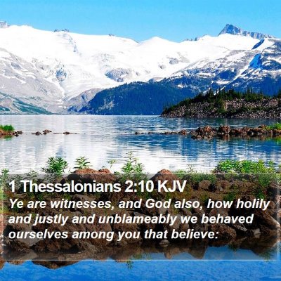 1 Thessalonians 2:10 KJV Bible Verse Image