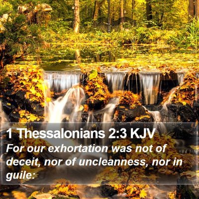 1 Thessalonians 2:3 KJV Bible Verse Image