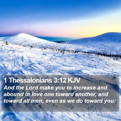 1 Thessalonians 3:12 KJV Bible Verse Image