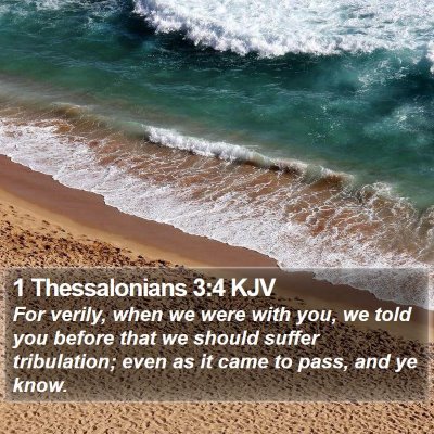 1 Thessalonians 3:4 KJV Bible Verse Image