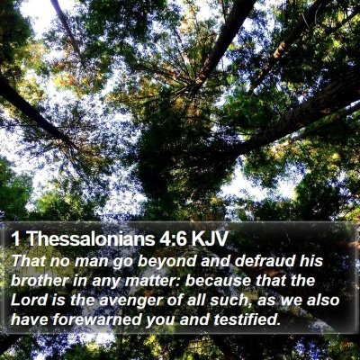 1 Thessalonians 4:6 KJV Bible Verse Image