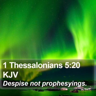 1 Thessalonians 5:20 KJV Bible Verse Image